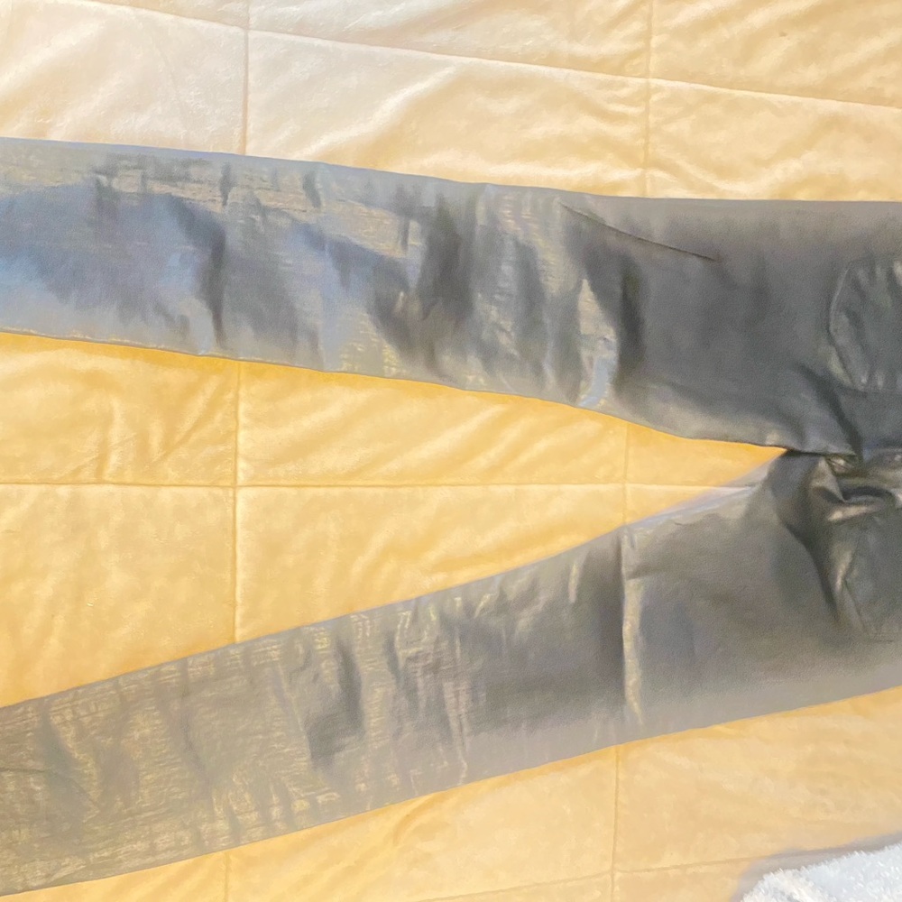 Zara black leather pants